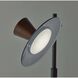 Elmore 16.5 inch 8 watt Black and Walnut Wood LED Desk Lamp Portable Light, with Smart Switch
