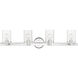 Munich 4 Light 35.5 inch Polished Chrome Vanity Sconce Wall Light