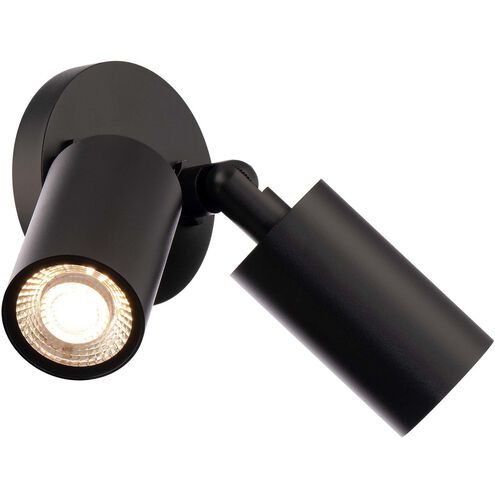 Cylinder Outdoor Wall Light in Black