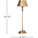Geddy 22.75 inch 7 watt Antique Brass Table Lamp Portable Light