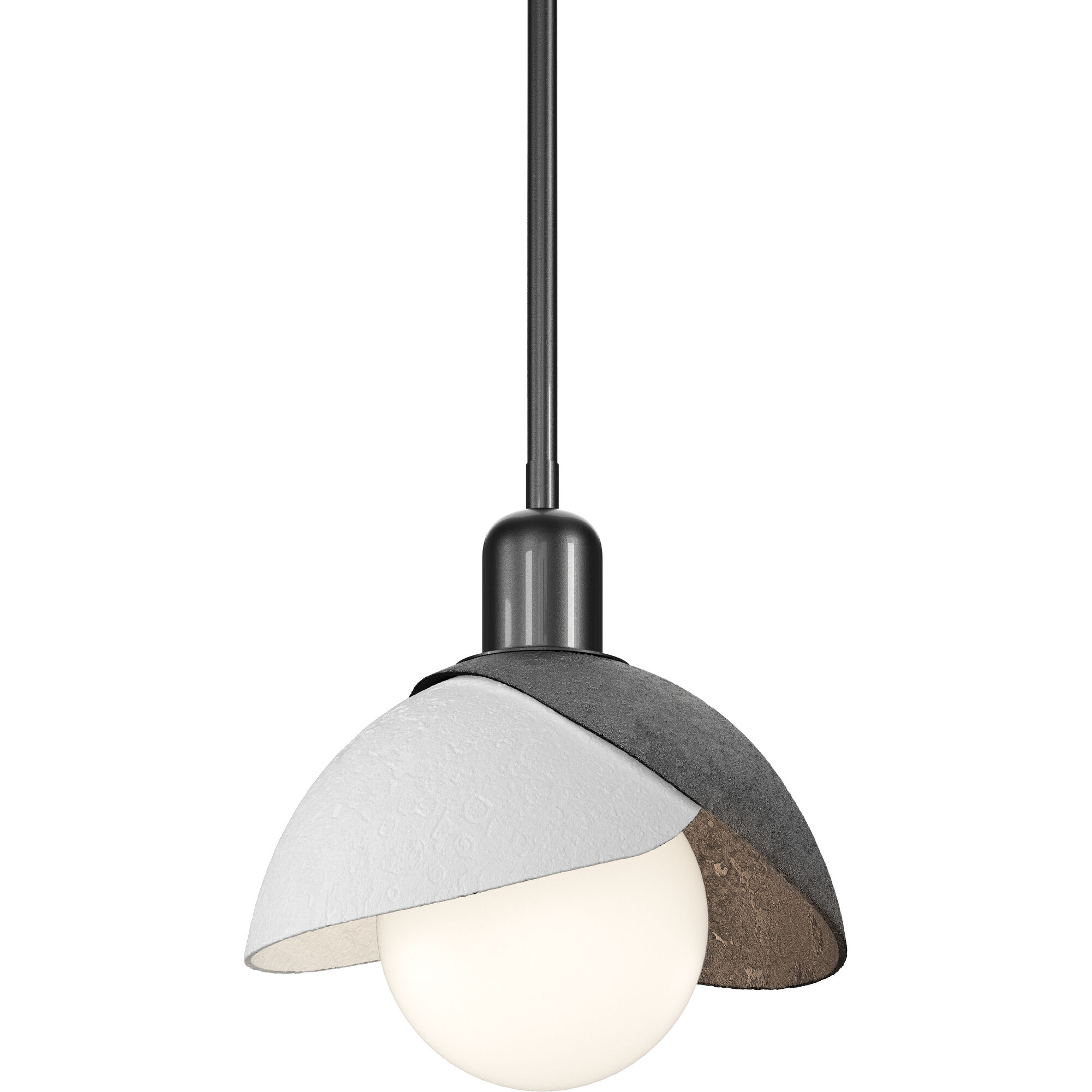 Brooklyn 1 Light 9.4 inch Ink and White Mini Pendant Ceiling Light - Open Box