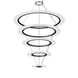 Arctic Rings LED 37.25 inch Satin Black Ring Pendant Ceiling Light