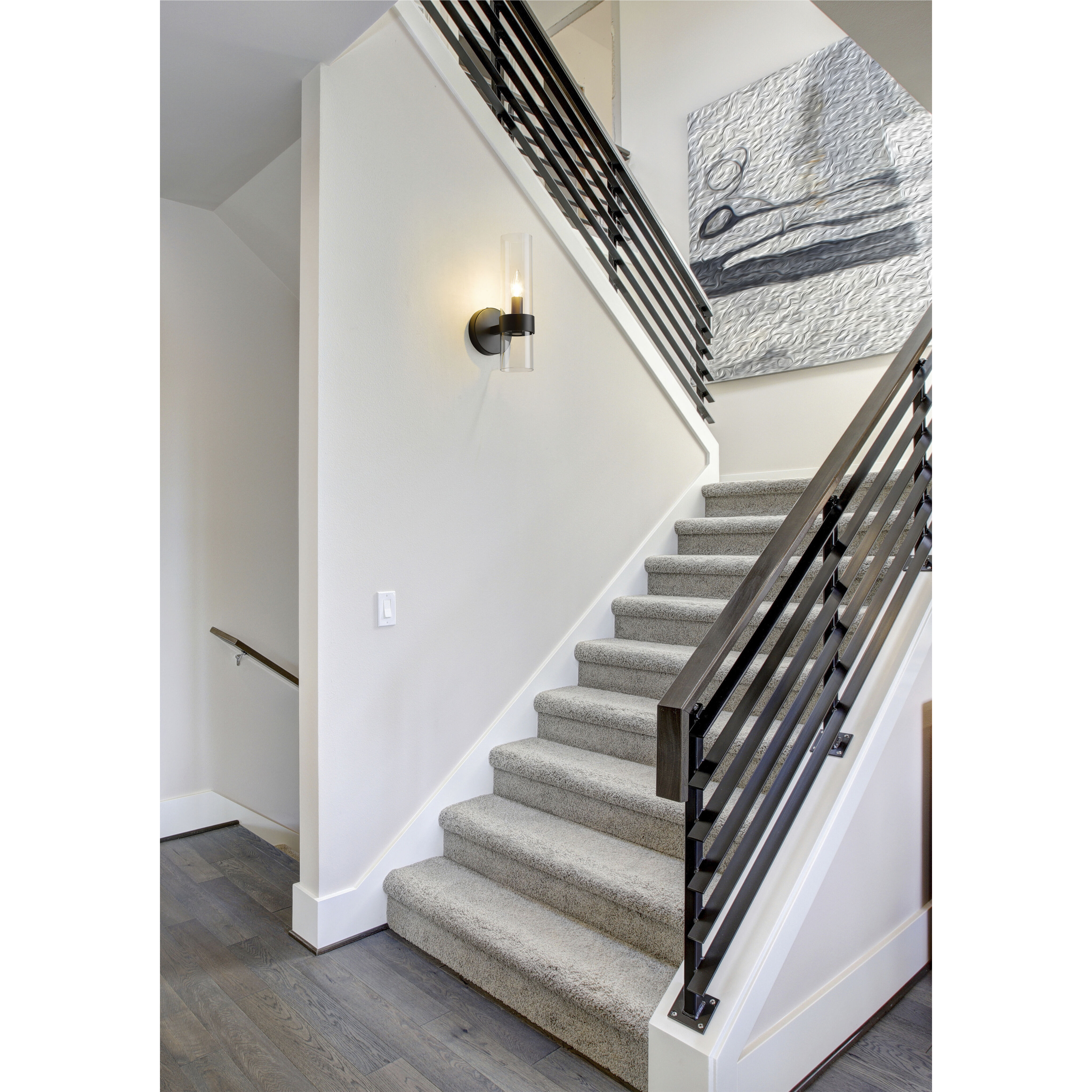 Datus 1 Light 6.5 inch Matte Black Wall Sconce Wall Light