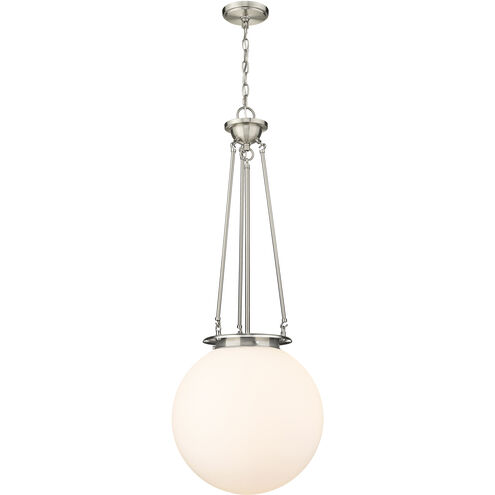 Beacon 1 Light 15.75 inch Satin Nickel Pendant Ceiling Light