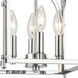 Kai 4 Light 10 inch Polished Chrome Pendant Ceiling Light