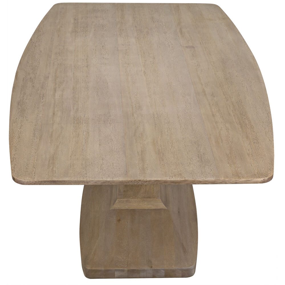 Travis 84 X 44 inch Washed Walnut Dining Table