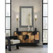 Taurus 48 X 32 inch White Speckle and Black with Mirror Mirror