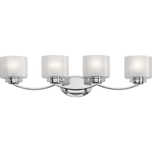 Archer 4 Light 33 inch Chrome Wall Mt Bath 4 Arm Wall Light