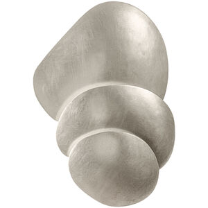 Akemi 3 Light Warm Silver Leaf ADA Wall Sconce Wall Light