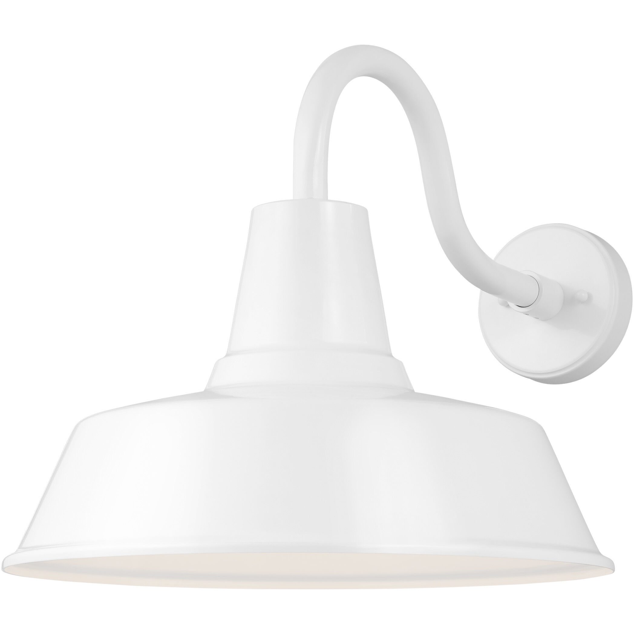 Sean Lavin Barn Light 1 Light 15 inch White Outdoor Wall Lantern