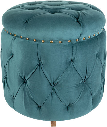 Amana 18.5 inch Deep Teal Ottoman