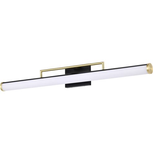 Solano LED 36 inch Matte Black Bath Vanity Light Wall Light