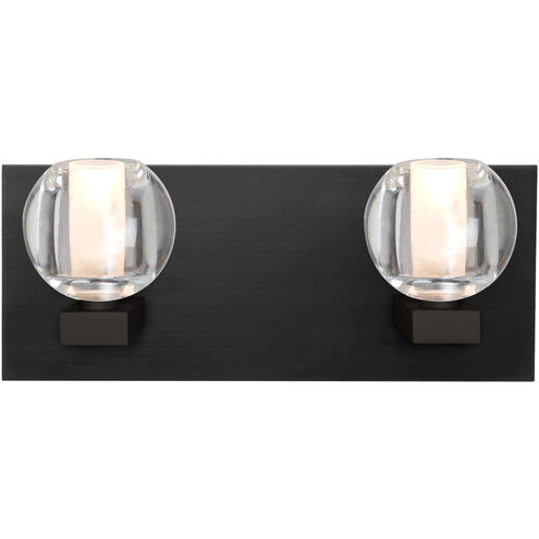Boca 3 LED 14 inch Black Vanity Light Wall Light