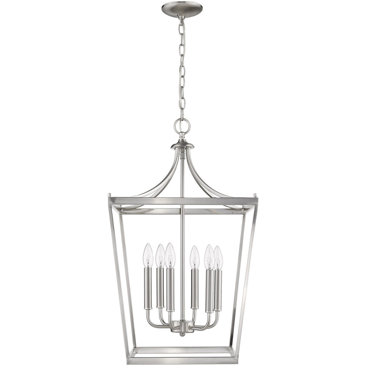 Kennedy 6 Light 16 inch Satin Nickel Chandelier Ceiling Light