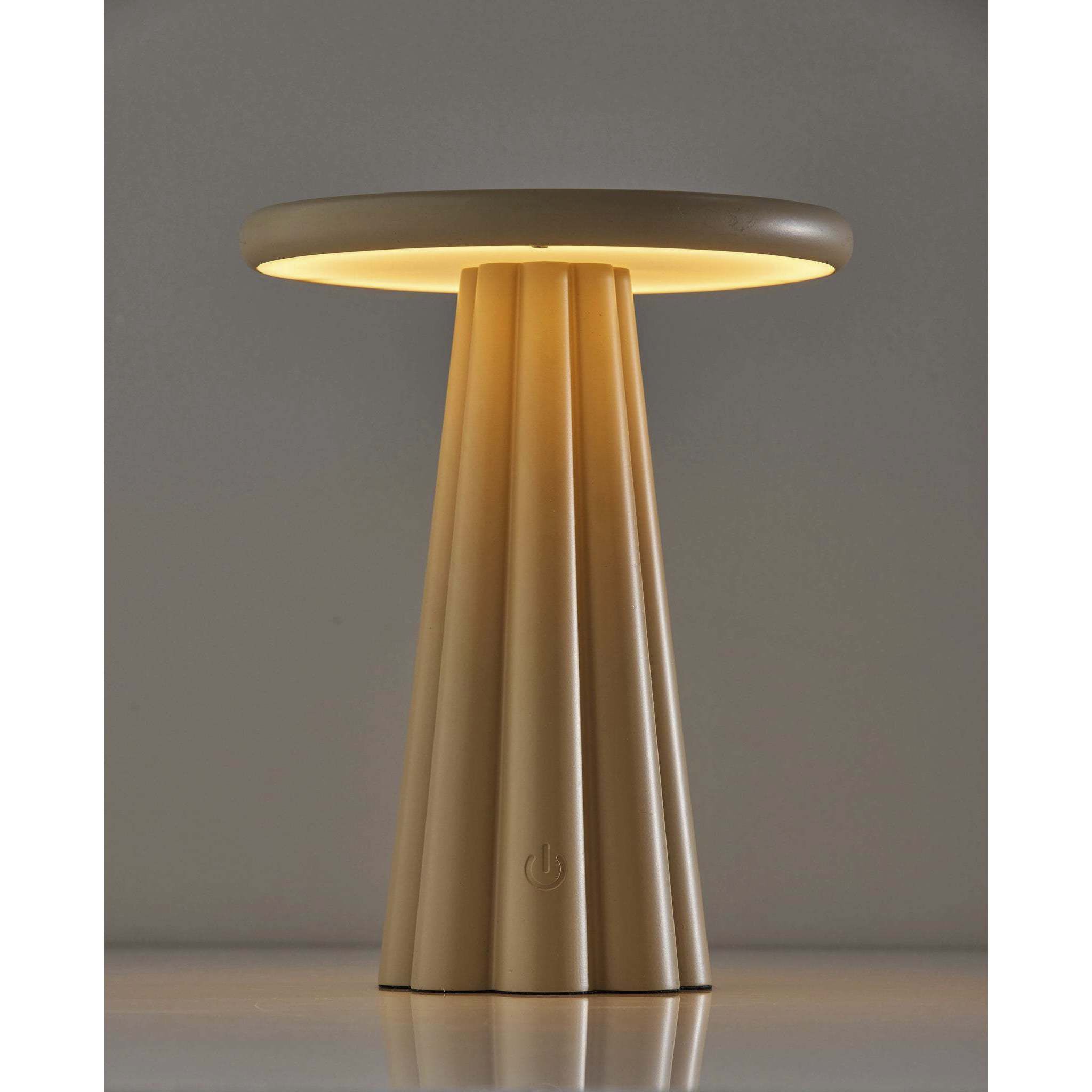 Mattie 10 inch 1.50 watt Beige LED Cordless Table Lamp Portable Light