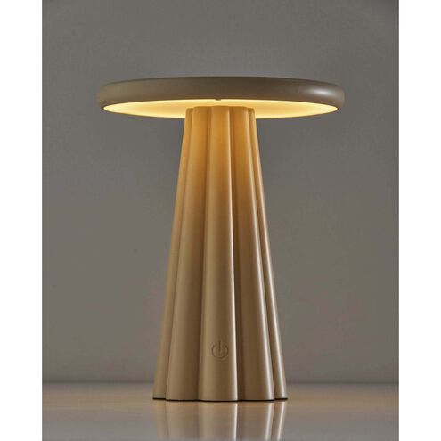 Mattie 10 inch 1.50 watt Beige LED Cordless Table Lamp Portable Light