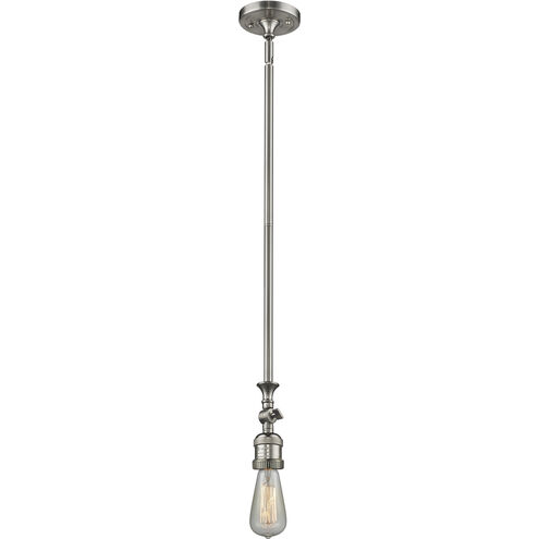 Franklin Restoration Chatham LED 6 inch Brushed Satin Nickel Mini Pendant Ceiling Light in Clear, Franklin Restoration