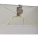 Baffo 33.5 inch 100 watt Gold Distresed Finish Table Lamp Portable Light