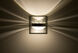 Optos 1 Light 5 inch Brushed Aluminum Wall Sconce Wall Light in Halogen, Clear with Frost Glass