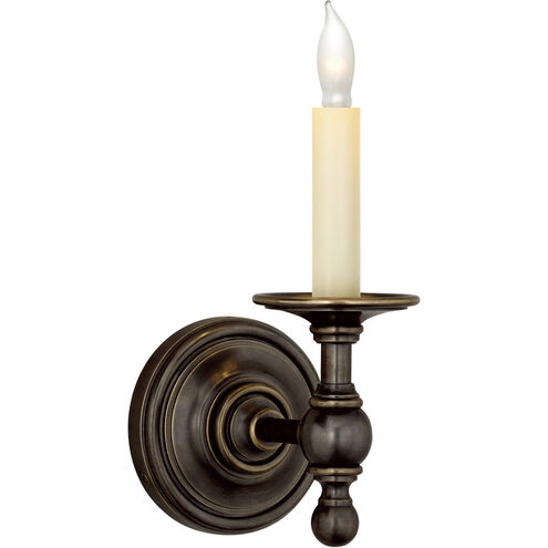 Chapman & Myers Classic2 1 Light 4.5 inch Bronze Single Sconce Wall Light