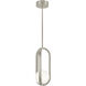 Milan LED 7.38 inch Satin Nickel Pendant Ceiling Light