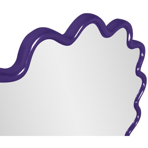 Cloud 36 X 24 inch Royal Purple Mirror