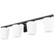 Nextra 4 Light 32 inch Matte Black Bath Vanity Wall Light