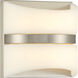 Velaux LED 6.5 inch Brushed Nickel Wall Sconce Wall Light