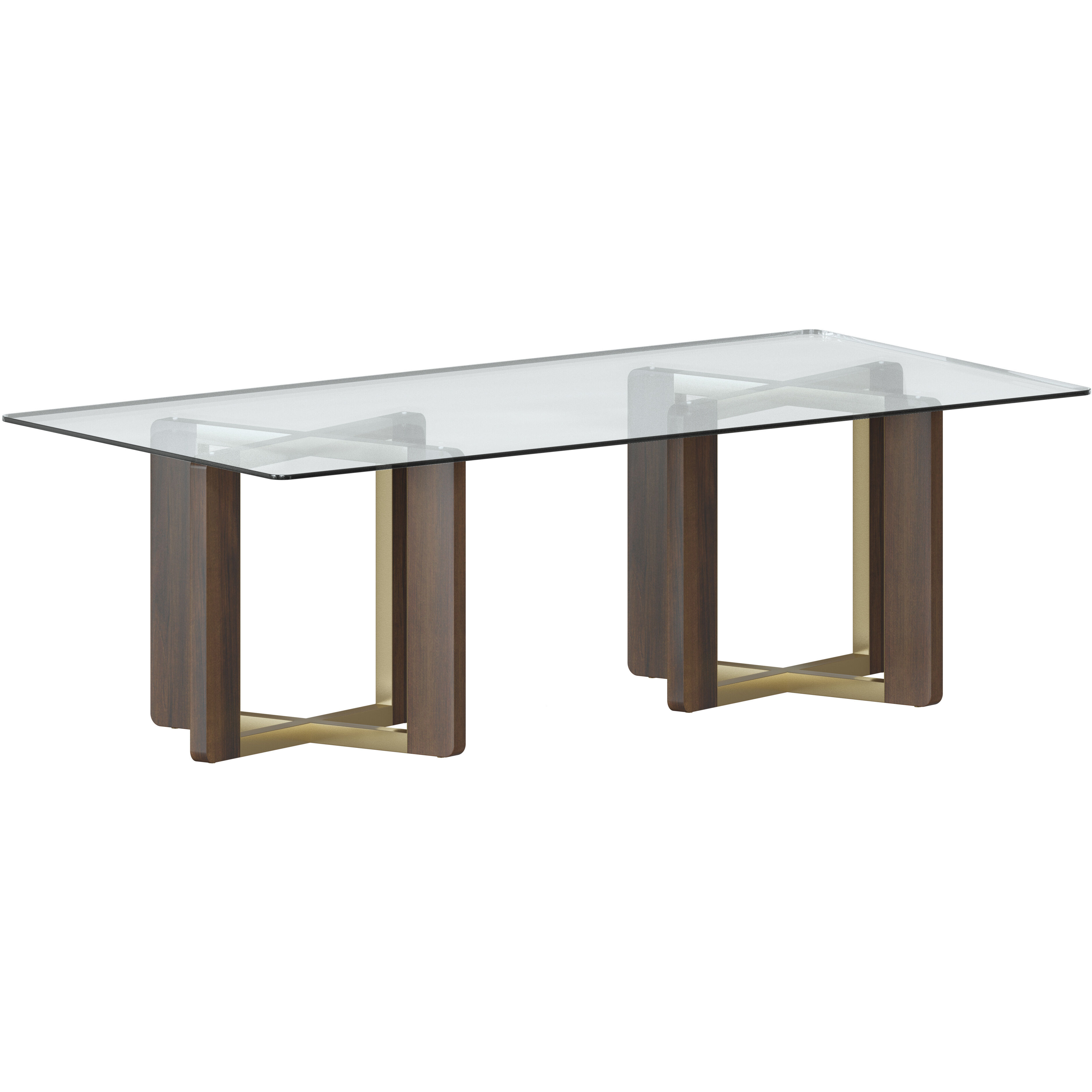 Rejane Gold / Raw Umber Dining Table Base