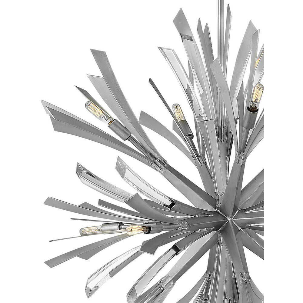 Vida LED 36 inch Glacial Chandelier Ceiling Light, Orb