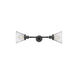 Franklin Restoration Large Cone 2 Light 8 inch Oil Rubbed Bronze Bath Vanity Light Wall Light in Clear Glass, Franklin Restoration