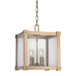 Forsyth 4 Light 12 inch Aged Brass Pendant Ceiling Light