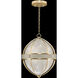 Mirage 3 Light 18.75 inch Gold Pendant Ceiling Light