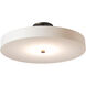 Disq LED 23 inch Dark Smoke Semi-Flush Ceiling Light, Large