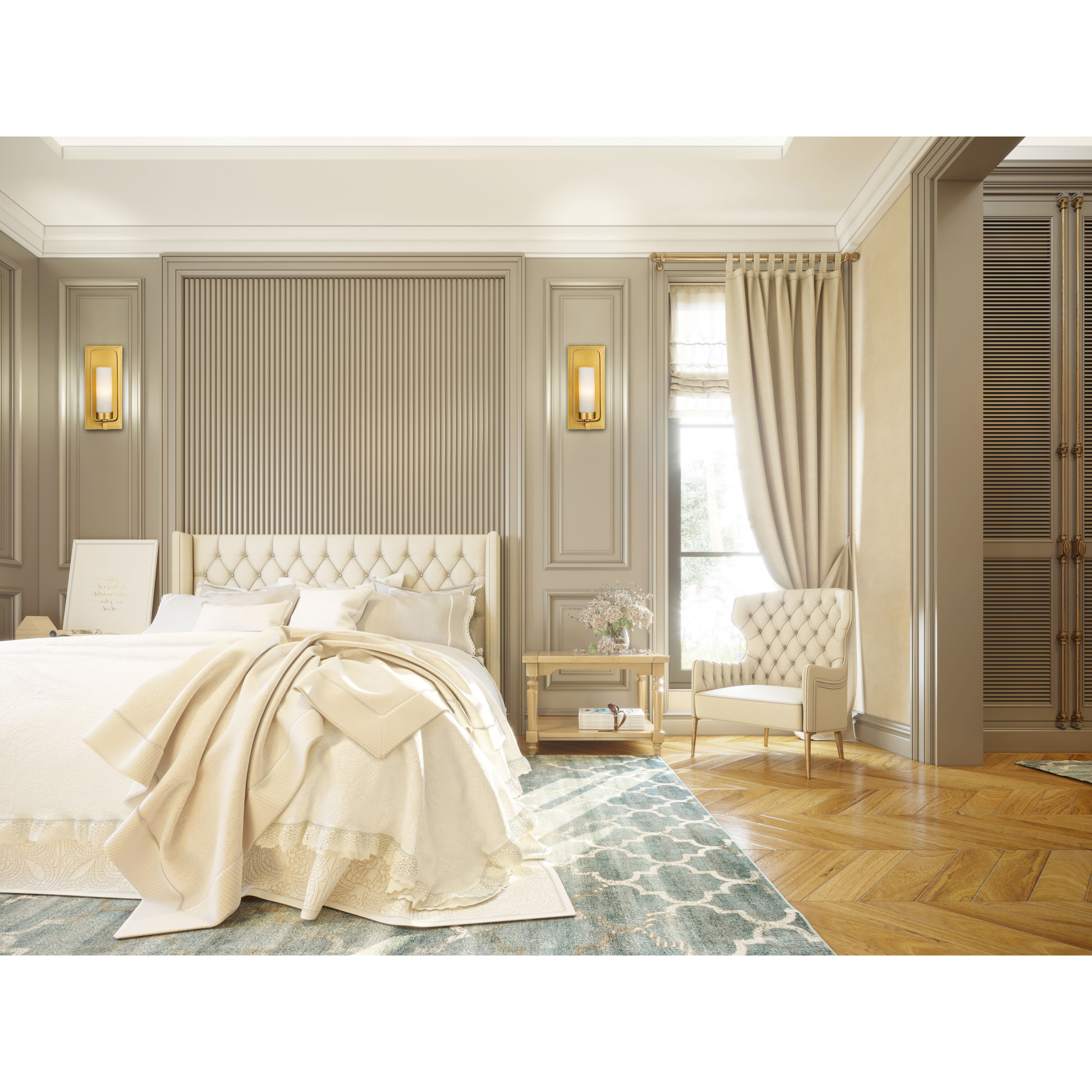 Aideen 1 Light 4.5 inch Tawny Brass Wall Sconce Wall Light