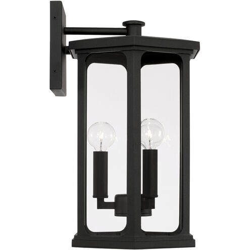 Walton 3 Light 16 inch Black Outdoor Wall Lantern