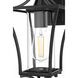Belgrade 1 Light 16 inch Black Outdoor Wall Sconce