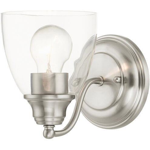 Montgomery 1 Light 5 inch Brushed Nickel Vanity Sconce Wall Light