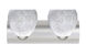 Bolla LED 22.44 inch Satin Nickel Vanity Lighting Wall Light in Carrera Glass