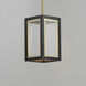 Neoclass 1 Light 7 inch Black and Gold Outdoor Pendant