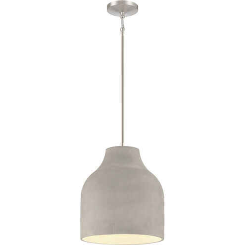 Sima 1 Light 12.5 inch Burnished Nickel Pendant Ceiling Light