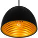 Modest 1 Light 7 inch Black Down Mini Pendant Ceiling Light