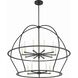 Abbott 15 Light 48 inch Black Chandelier Ceiling Light