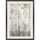 Blue Birch Serenade Gray and Green and Neutral and White Framed Art