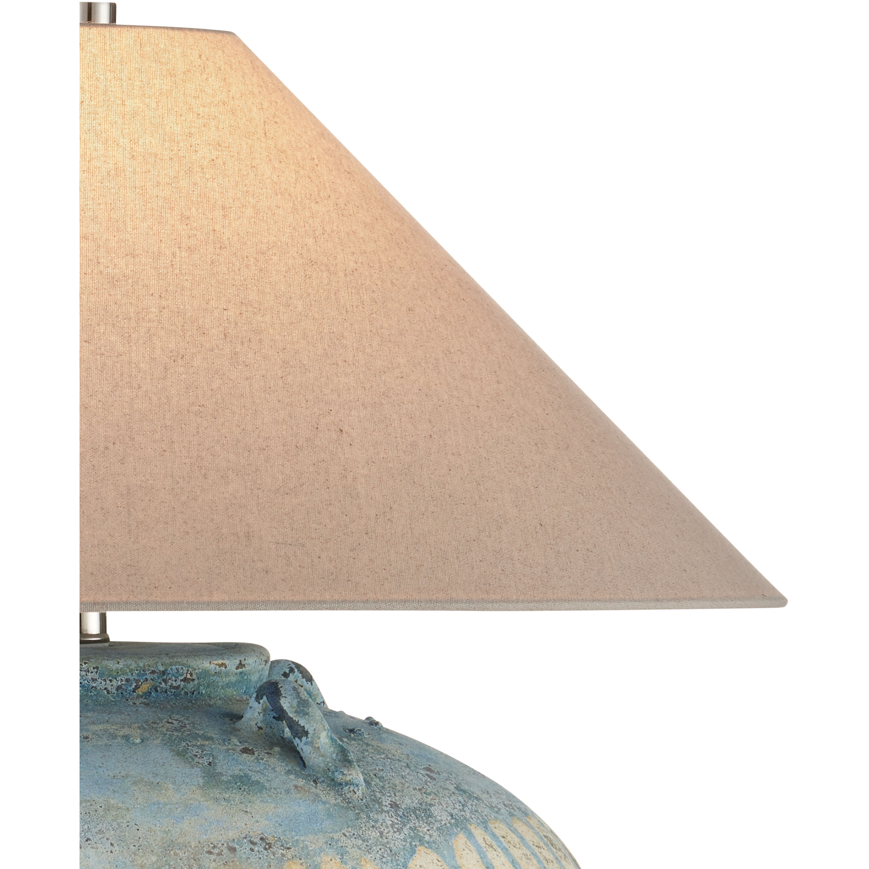 Catania 23 inch 60.00 watt Antique Blue Drip Table Lamp Portable Light