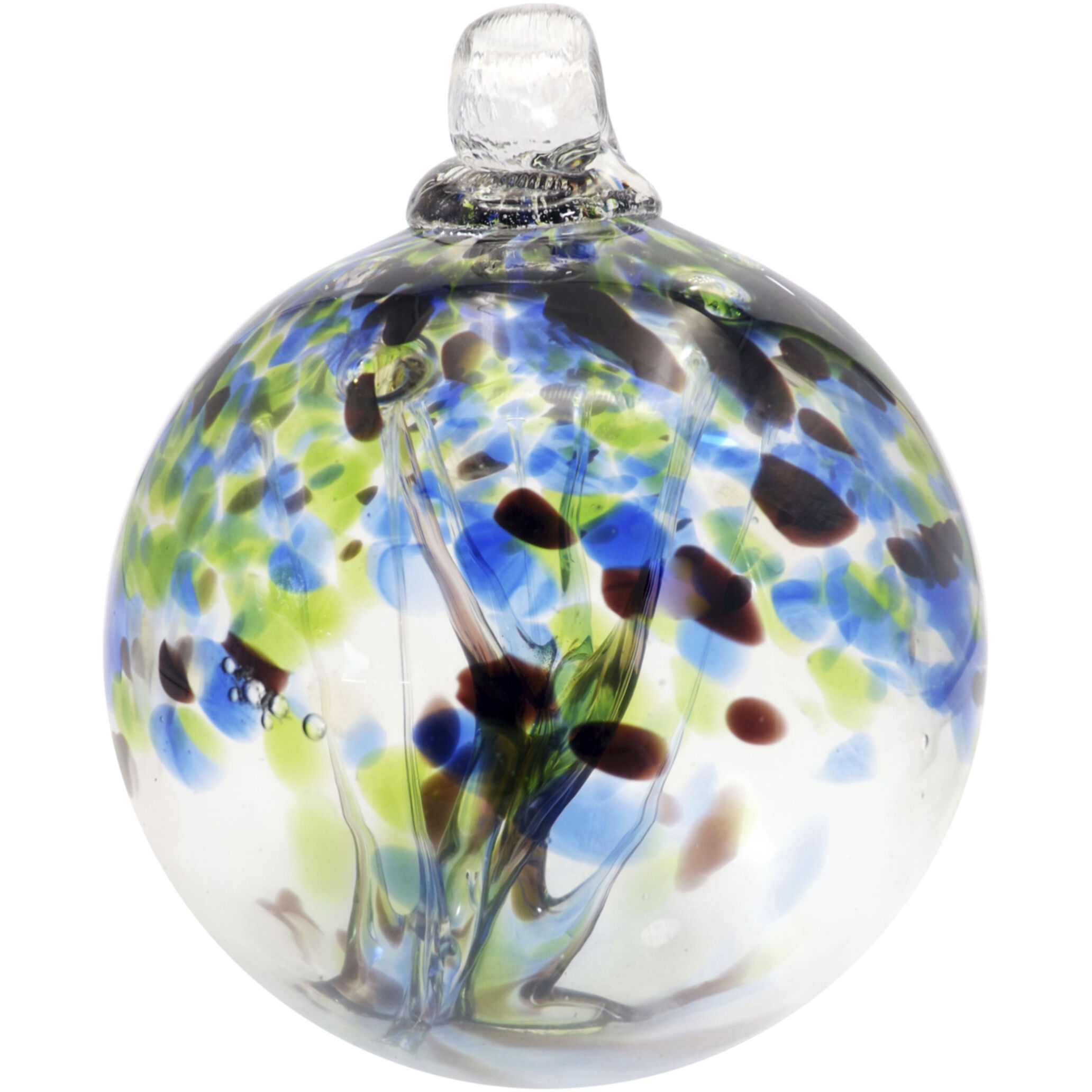 Tree Of Life Multi-color Art Glass Orb