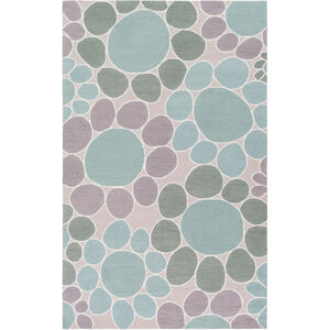 Peek-A-Boo 36 X 24 inch Green and Blue Area Rug, Poly Acrylic