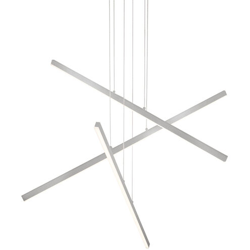 Vega LED 0.75 inch Brushed Nickel Multi Pendant Ceiling Light