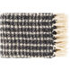 Boris 60 X 50 inch Black Throw, Rectangle