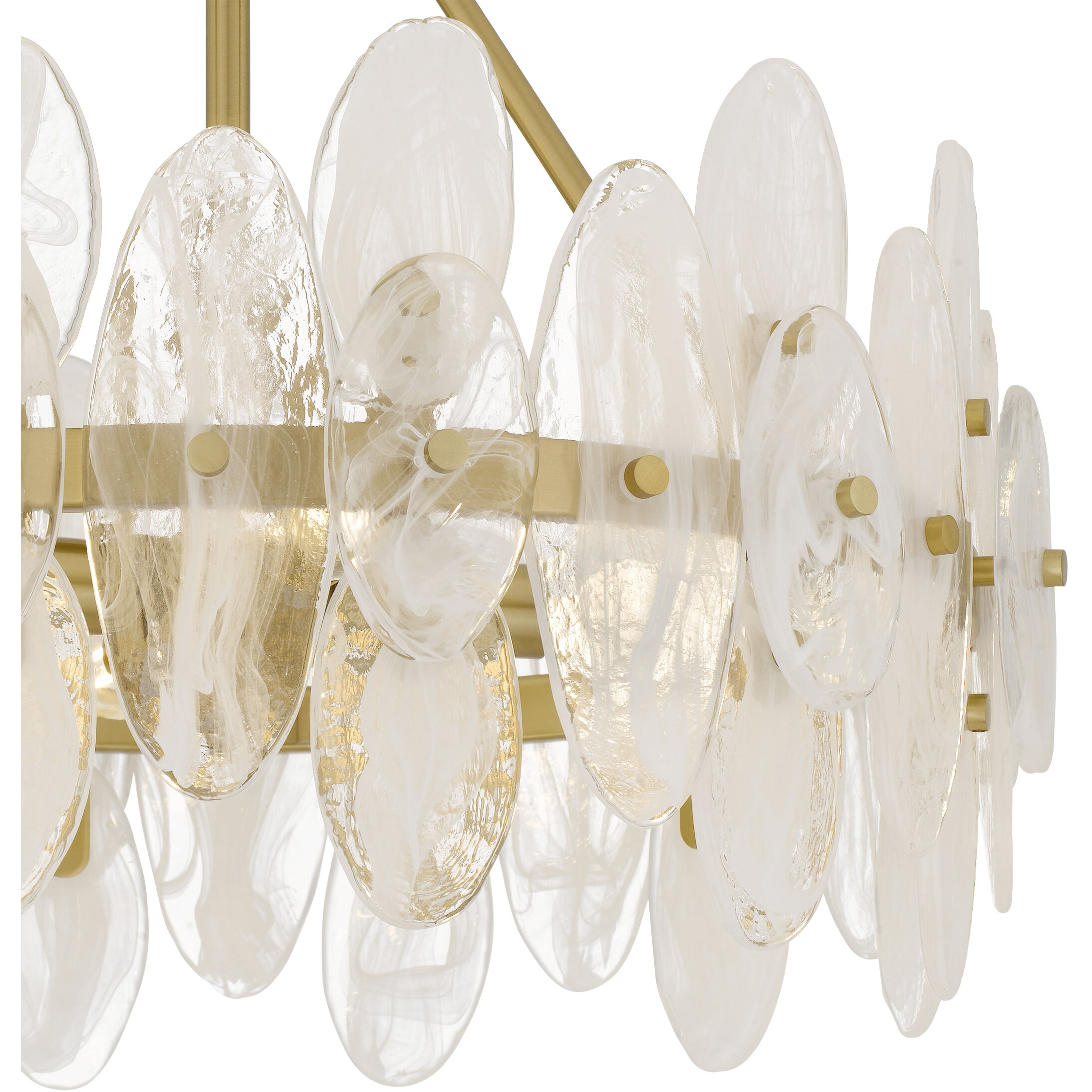 Abigail 4 Light 18 inch Brushed Gold Semi-Flush Mount Ceiling Light